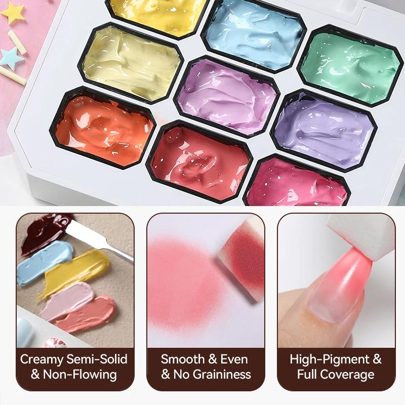 UR SUGAR 9 couleurs Pat peinture Gel ongles 4 en 1 Semi Permanent tremper les ongles UV LED utilisés