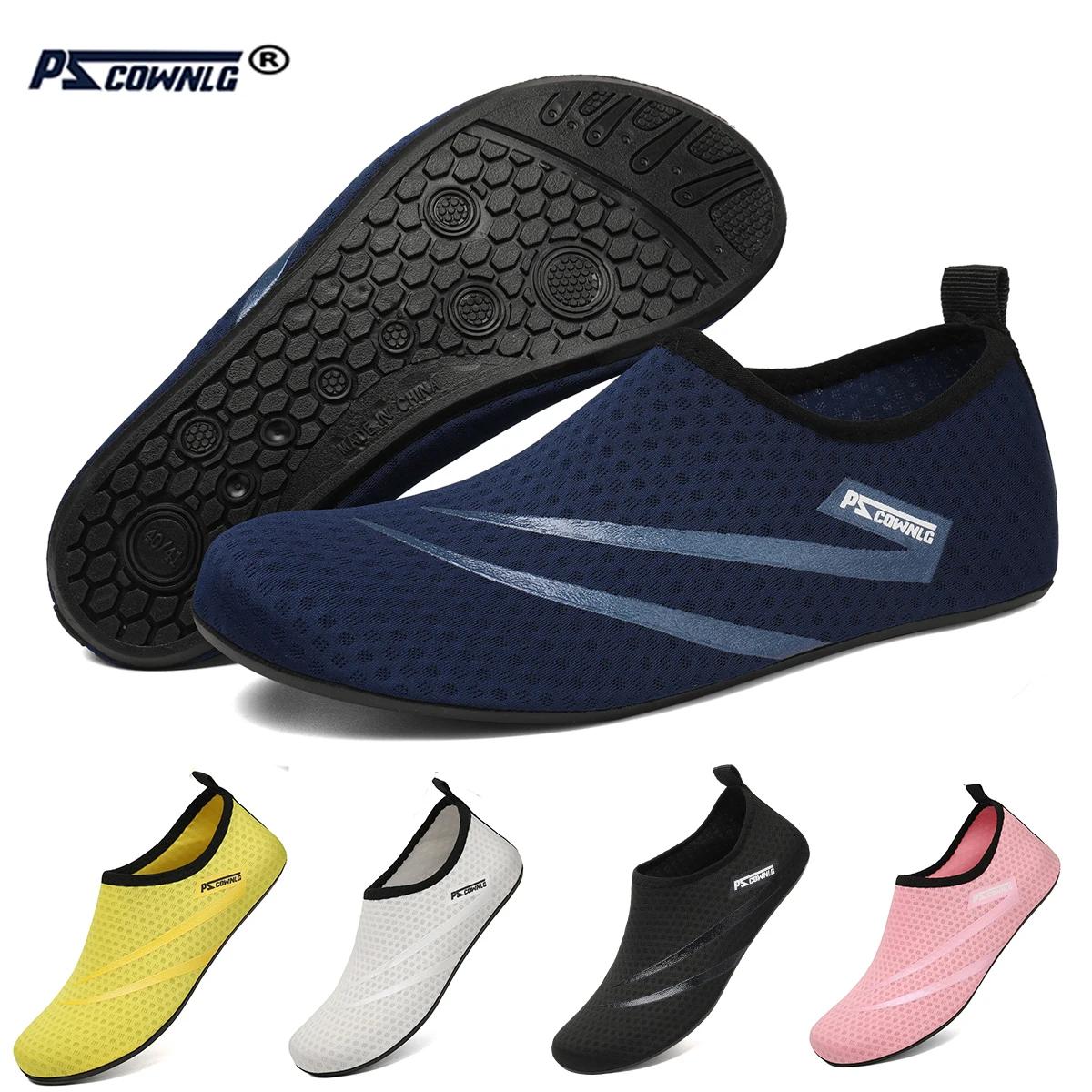 Chaussures de plongée femmes Aqua chaussures hommes plage natation Sport nautique chaussettes pieds