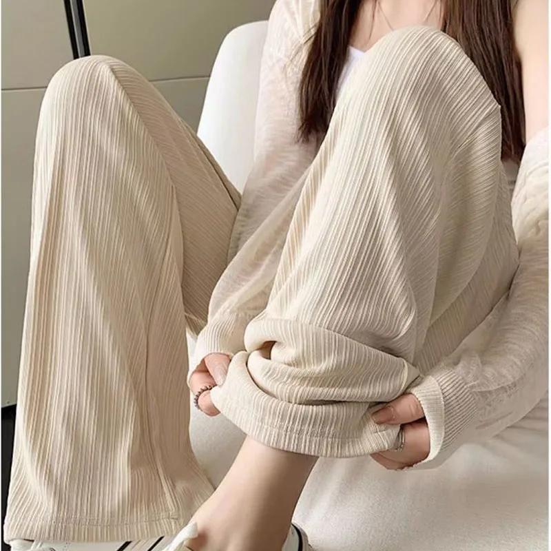 Pantalon d'été fin à jambes larges pour femmes enceintes, ALTERAbdomen, taille haute, fjGrossesse, p