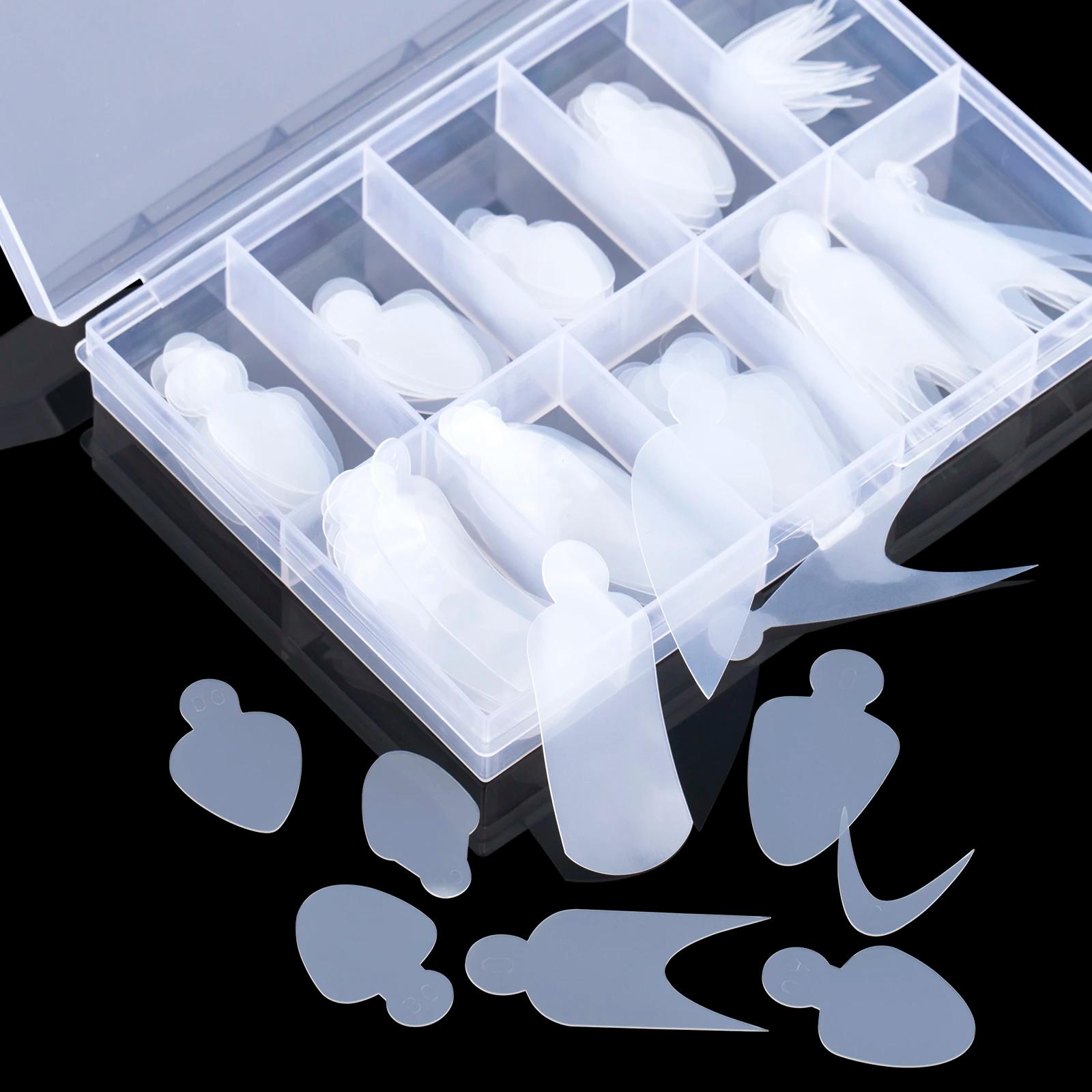 TP 60/120 pièces moule en Silicone pour ongles français réutilisable pour système Duet ongles double