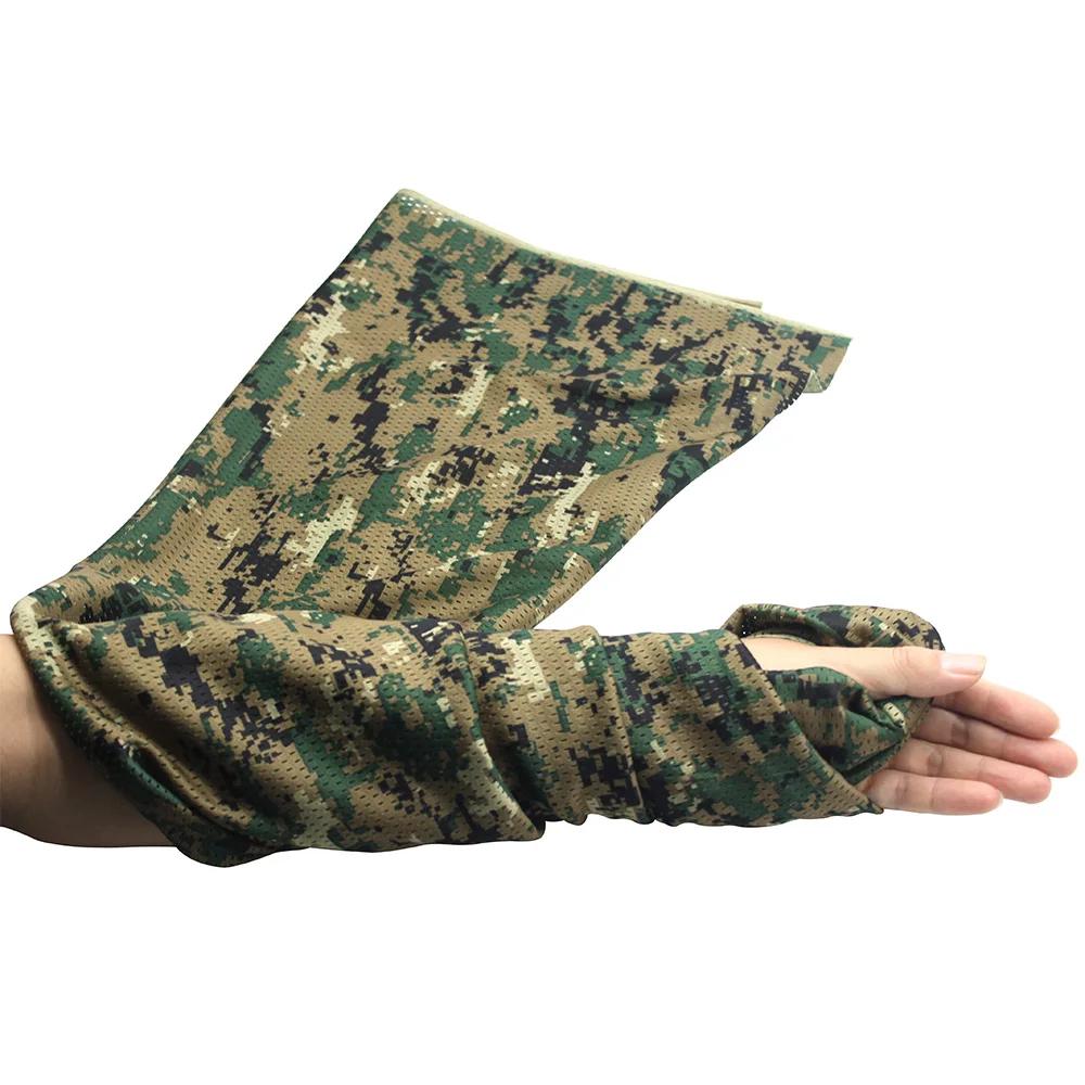 Écharpe respirante en maille de chasse, Bandana tactique 165x48cm, opérations spéciales, serviette d