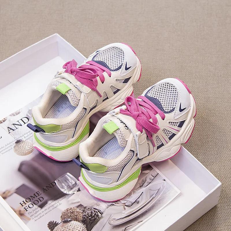 Chaussures de sport unisexes pour enfants, baskets pour enfants, chaussures de basket-ball respirant