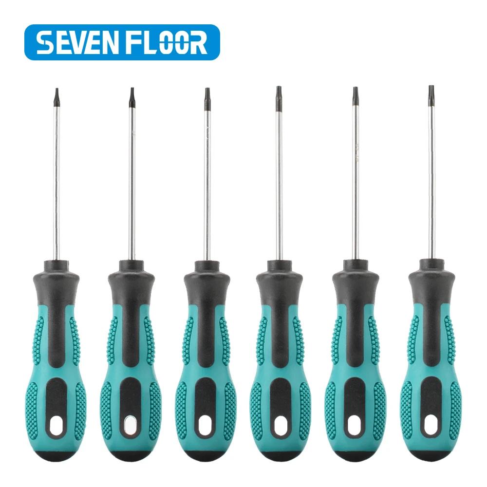 Tournevis magnétique Torx de précision T5 T6 T7 T8 T9 T10 T15 T20 T25 T27 T30, kit d'outils manuels