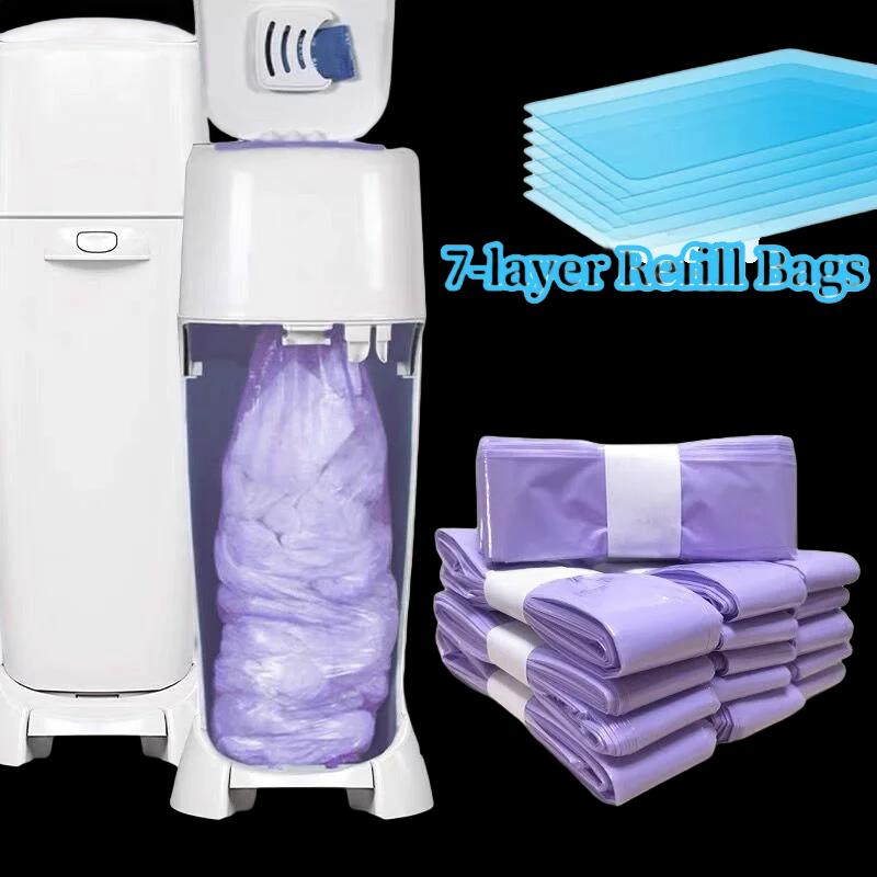 Sacs de recharge de seau à couches pour Sangenic Tommee Tippee pour génie pour Angelcare pour Munchk