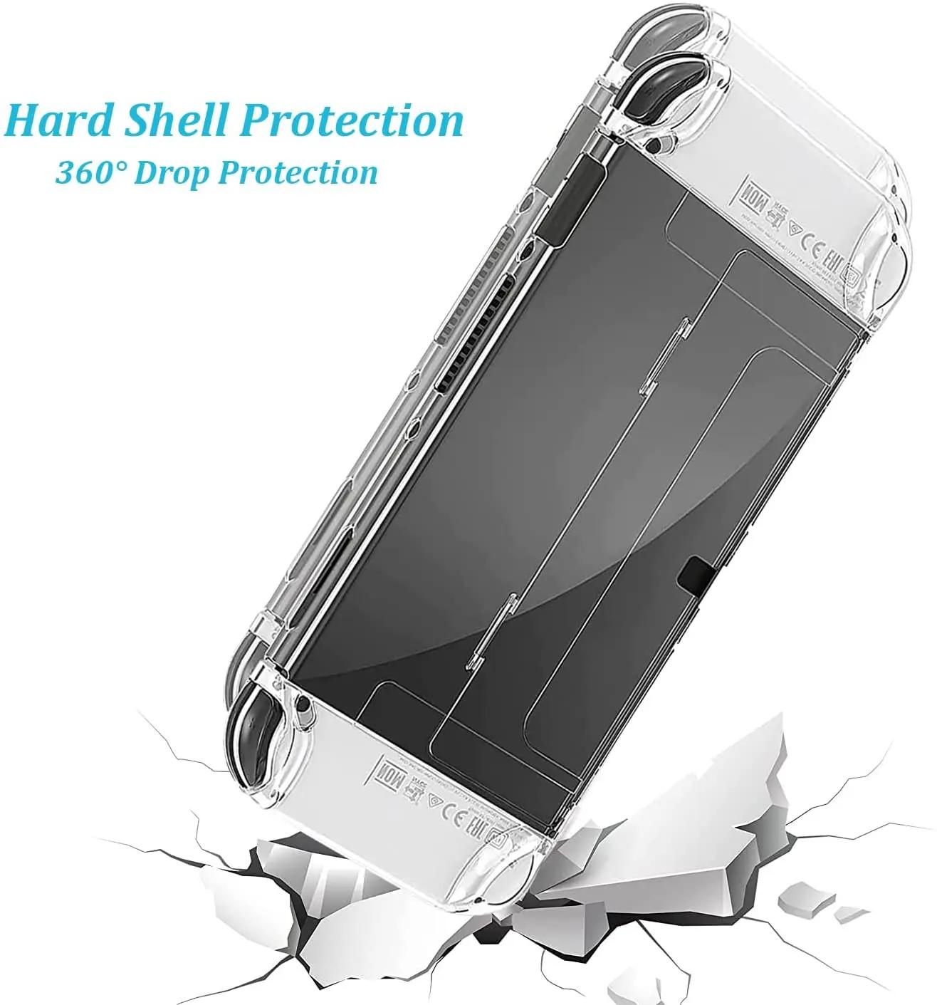 Étui de protection 3 en 1, housse transparente pour interrupteur Oled, protecteur transparent d'abso