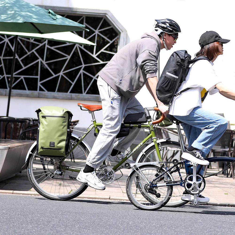 Bal inowalk-Sac à dos de vélo étanche, sac de vélo portable, sac de vélo arrière, sac de coffre VTT,