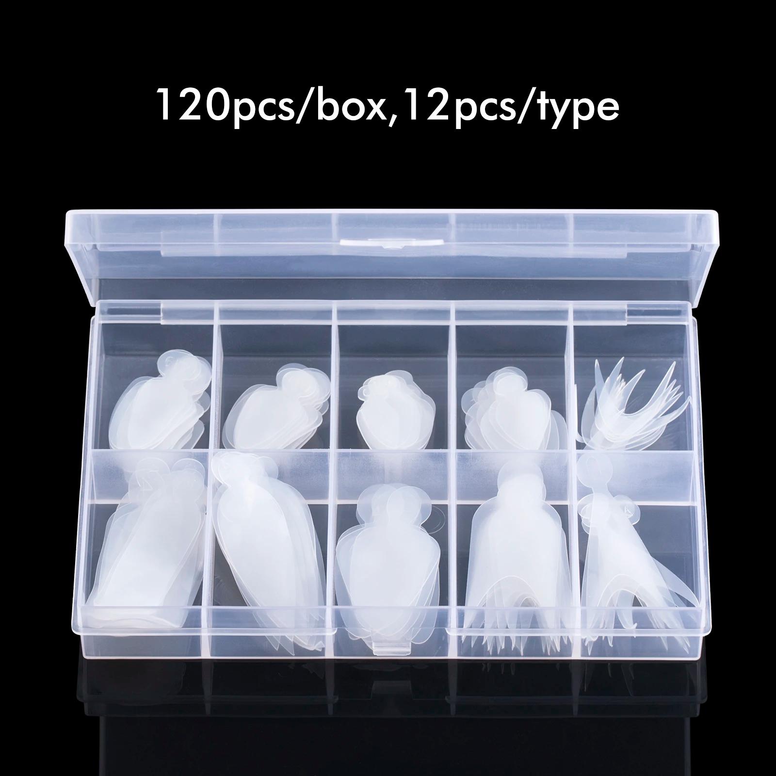TP 60/120 pièces moule en Silicone pour ongles français réutilisable pour système Duet ongles double