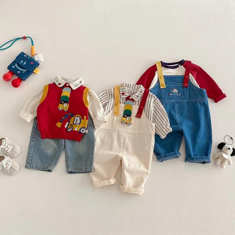 MILANCEL printemps enfants chemises 9M-5T dessin animé coloré voiture filles Blouse ingénierie véhic