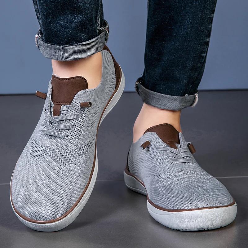 Chaussures de Marche Larges et Légères pour Homme, Souliers Décontractés de Grande Taille, Adaptés a