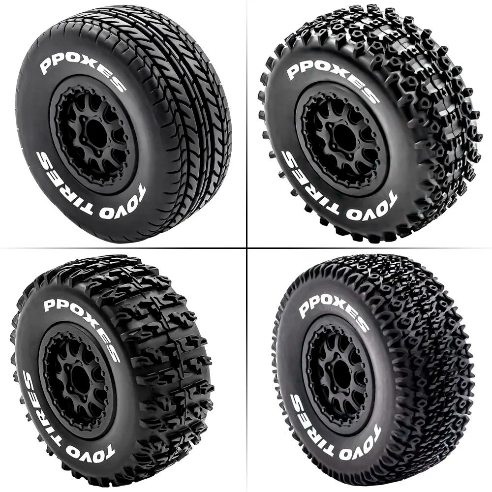 Pneus de camion de parcours court 112mm 1/10, roue hexagonale de 12mm pour voiture Slash Arrma Sento