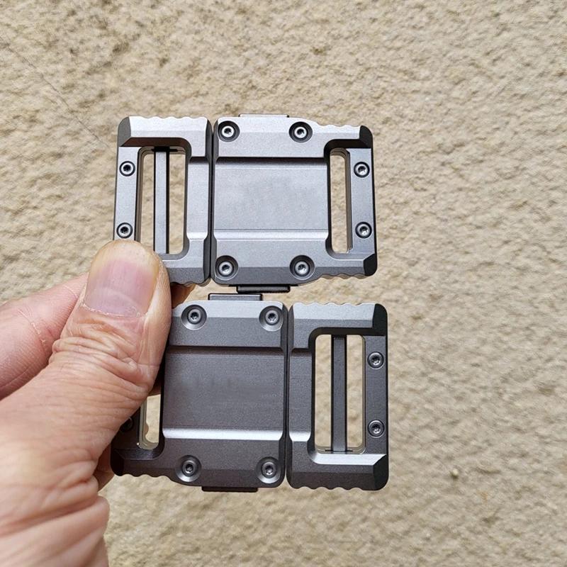EDCTitanium-Ceinture DulWaist en alliage pour homme, ceinture extérieure d'alpinisme, poignées rapid