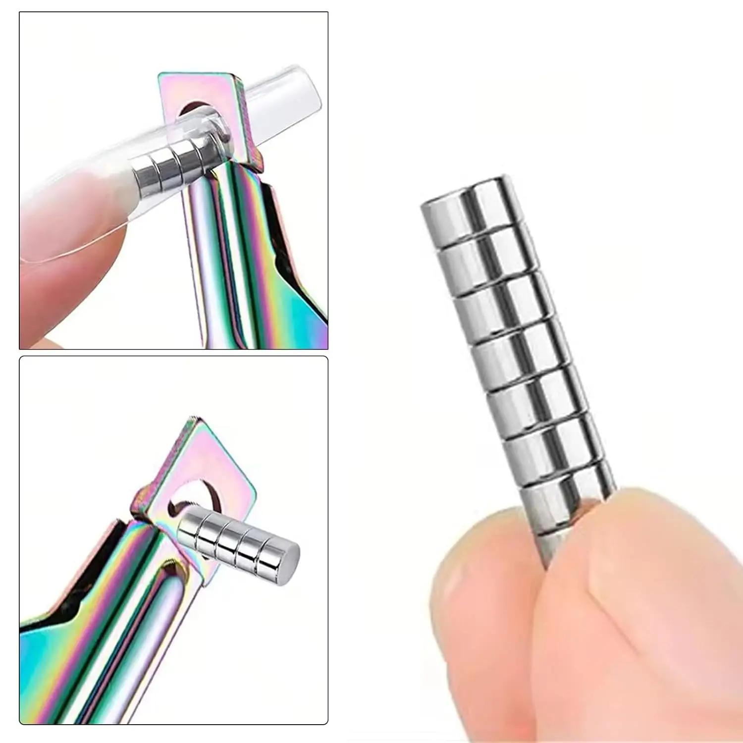 10 pièces/50 pièces petits aimants faux conseils coupe-bord pointe oeil de chat aimants outil de man