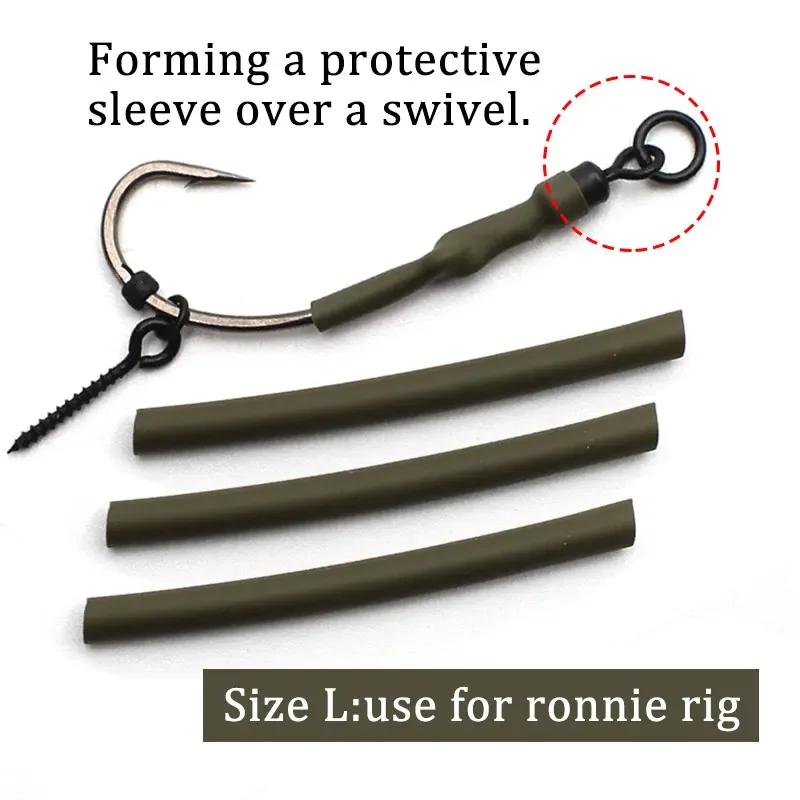 30 pièces accessoires de pêche à la carpe Tube thermorétractable en Silicone mat Tube de plate-forme