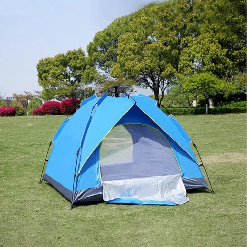 Tente de camping entièrement automatique, anti-pluie, coupe-vent, anti-UV, pop-up, tentes extérieure