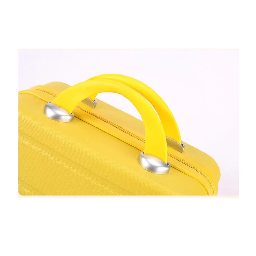 Petite valise de voyage pour femme, sac à cosmétiques, matériau compressif, neuf, taille 30 cm-15,5