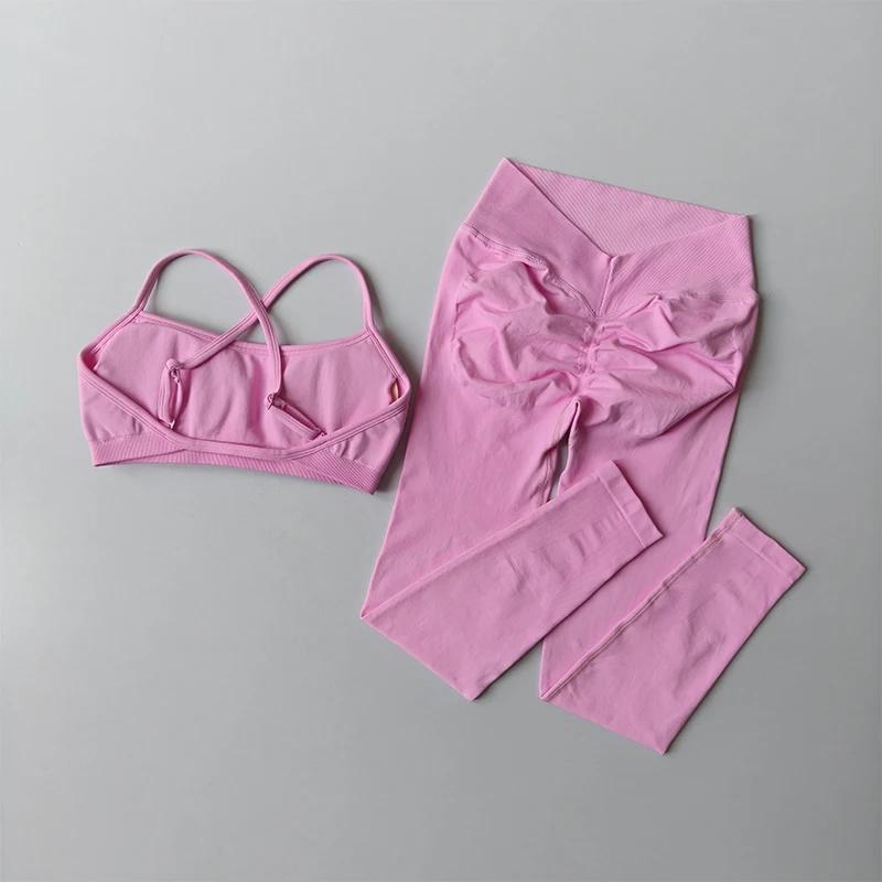 Leggings de Yoga taille haute sans couture pour femmes, séchage rapide, respirant, soutien-gorge de