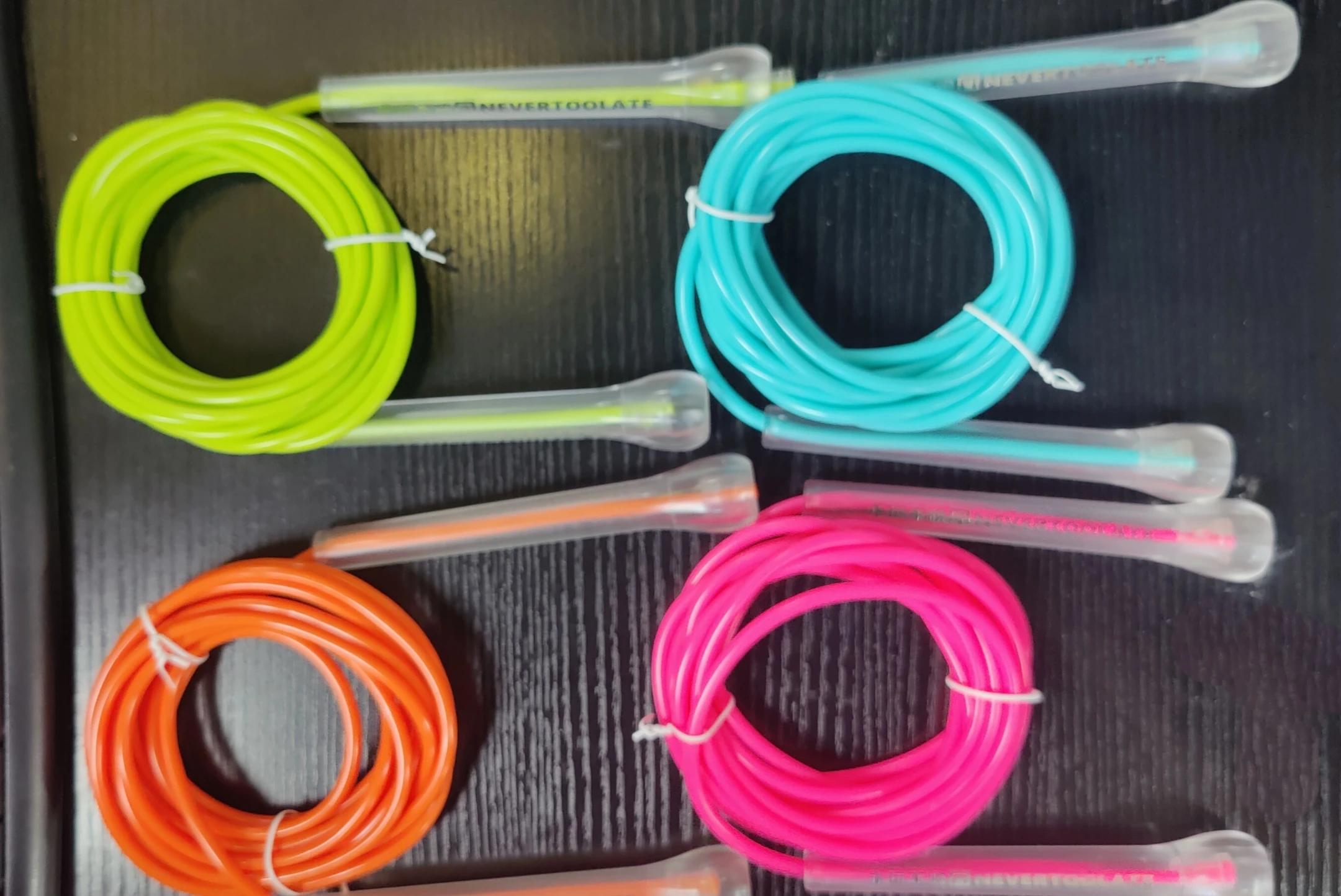 NEVERTOOLATE EXTRA LONG 3.2 mètres 14cm poignée abs vitesse de boxe 5mm corde à sauter en PVC souple
