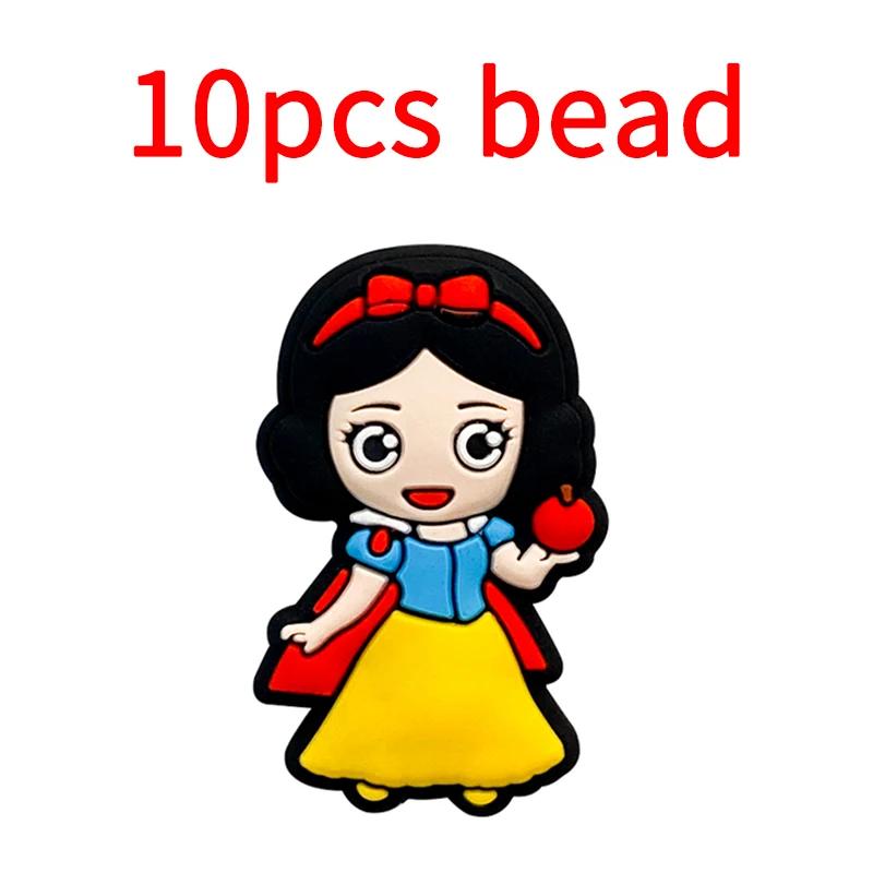 10 perles en silicone Disney pour sucette de bébé, accessoires de chaîne de sucette en silicone sans