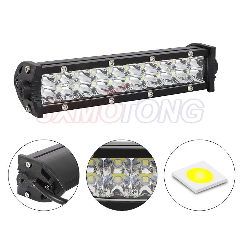 Kit de phares de barre lumineuse LED pour motos, avec supports de montage et interrupteur, pour guid