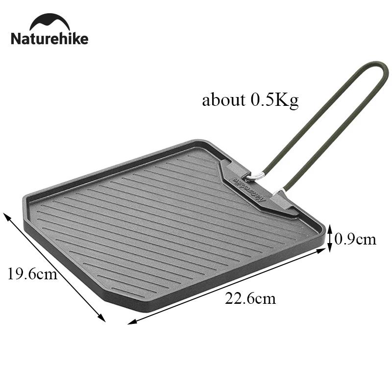 Poêle camping Naturehike pliante antiadhésive pique-nique portable facile nettoyer gril randonnée barbecue