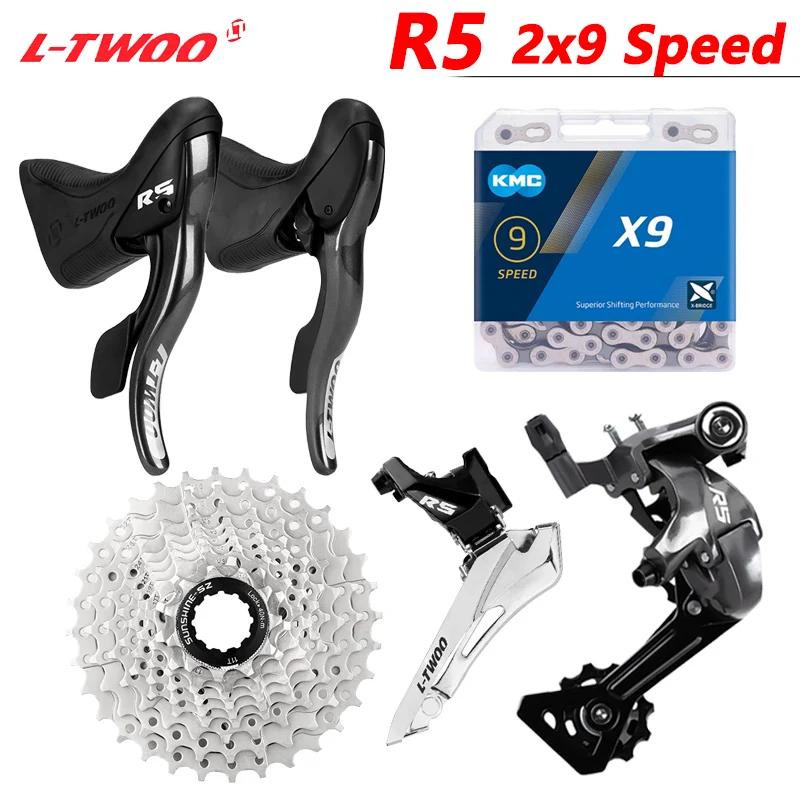 LTWOO R5 2x9 vitesses groupe de vélo de route manette de vitesse dérailleur arrière X9 chaîne 9V Cas