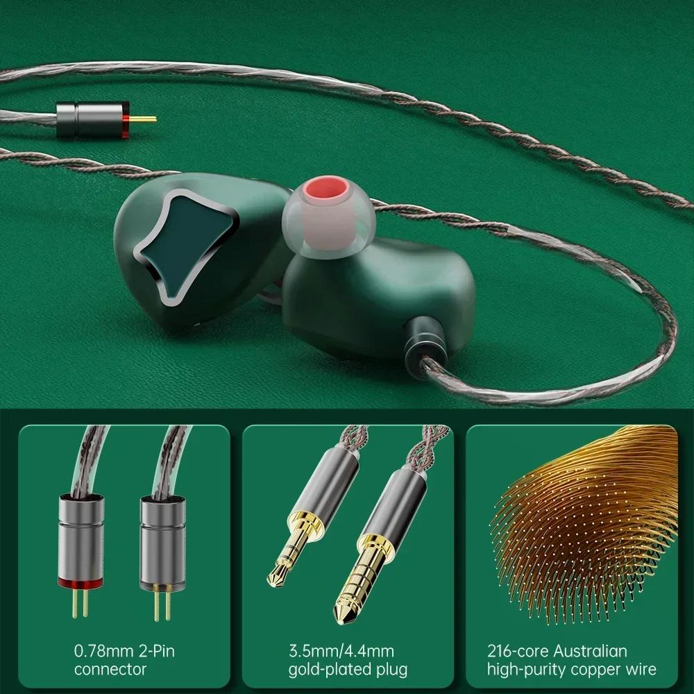 ARTTI-Écouteurs intra-auriculaires HIFI R1 & T10, IEMs 3esse, filaire, pilote dynamique, moniteur st