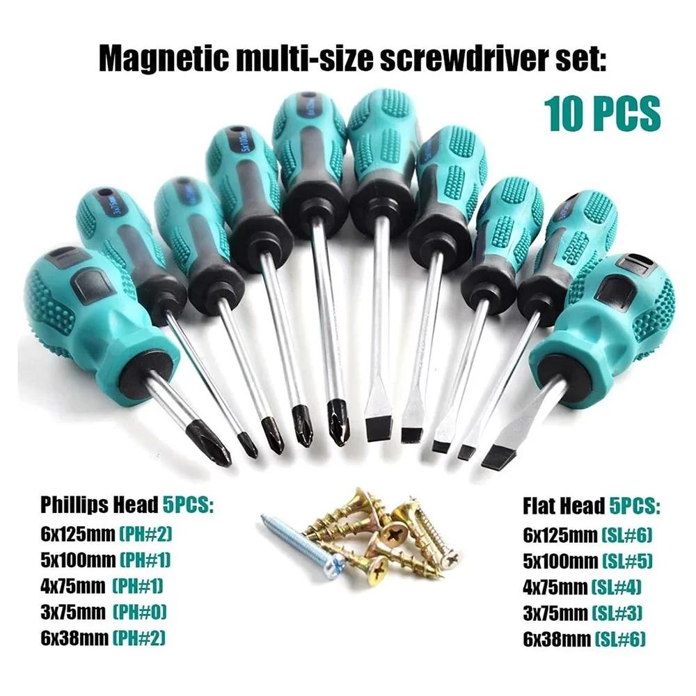 Ensemble d'outils de réparation-Kit de tournevis de précision magnétique avec Phillips et tête plate