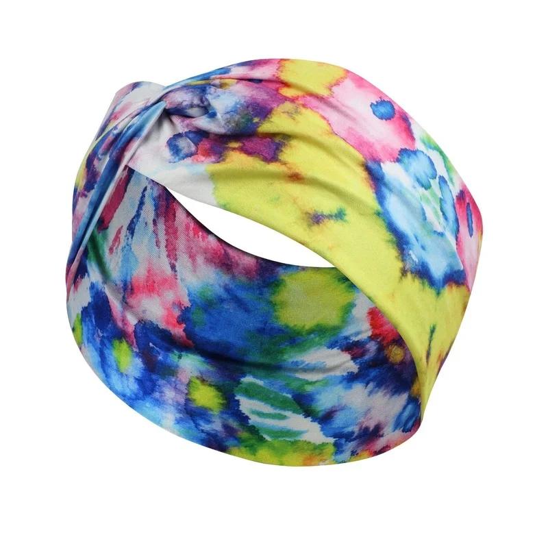 1PC femmes bandeau sport extensible pansement sueur bandeau élastique Yoga bandes de cheveux bandeau