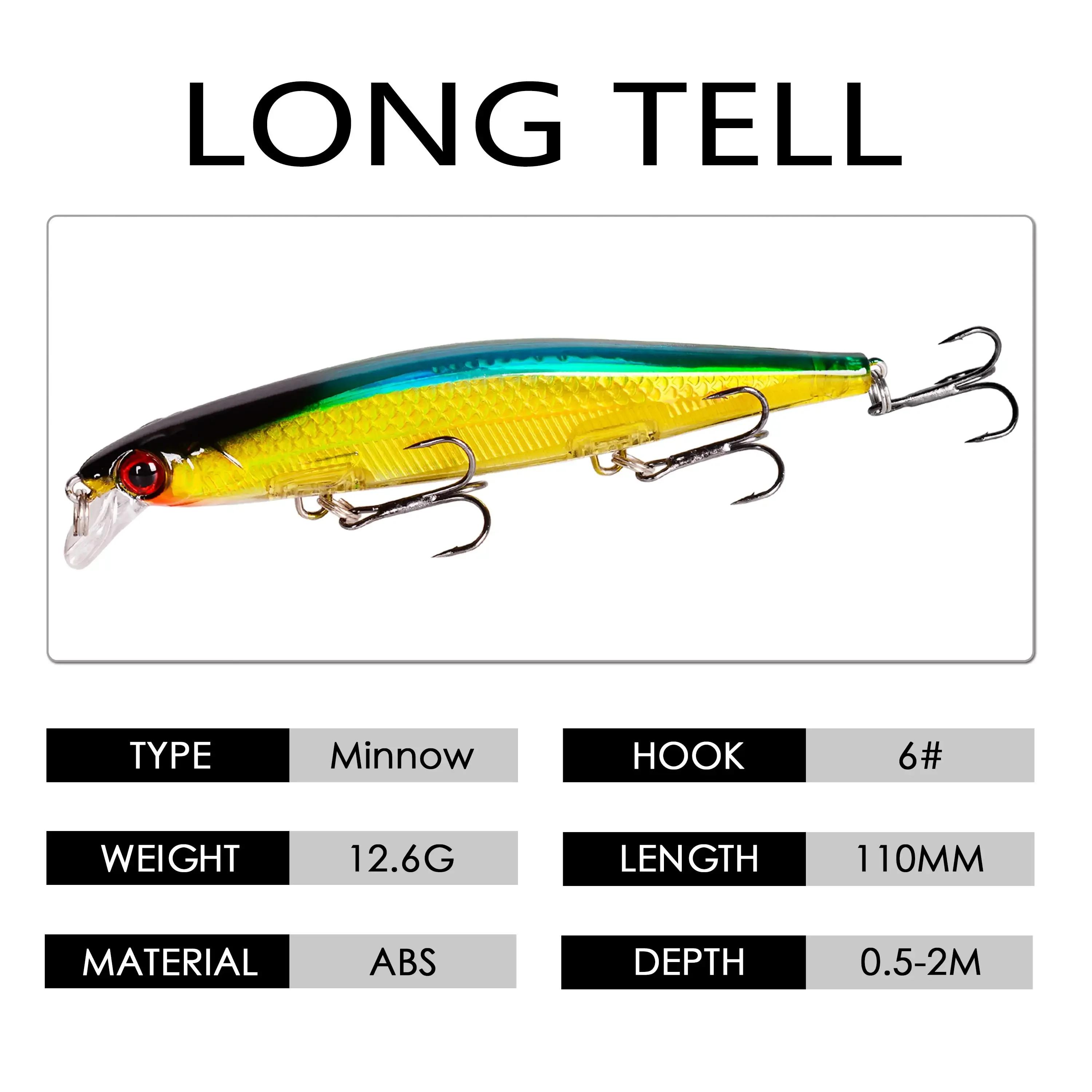 11 cm 12.9g leurre de pêche méné Laser dur appât artificiel yeux 3D Wobblers de pêche brochet carpe