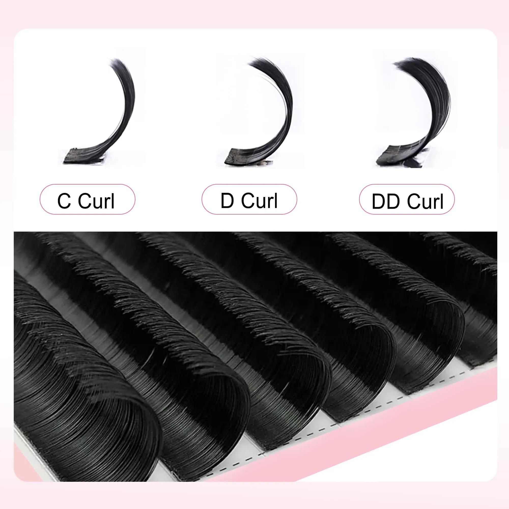 CoMango Extensions de cils de ventilateur facile bricolage 2d/3d/4d/10d Extensions de cils en fleurs