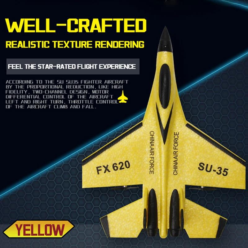 Avion RC en mousse SU35, planeur radiocommandé 2.4G, avion de chasse télécommandé, jouet en mousse p