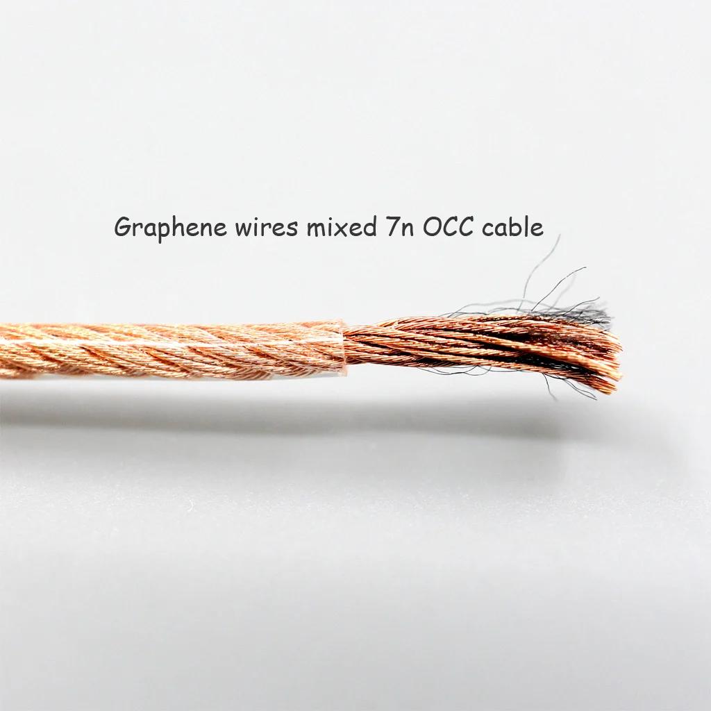 Câble d'écouteur mixte en graphène 7N OCC blindé, pour Sennheiser HD580 HDfemale HD650 HDxxx HD660S