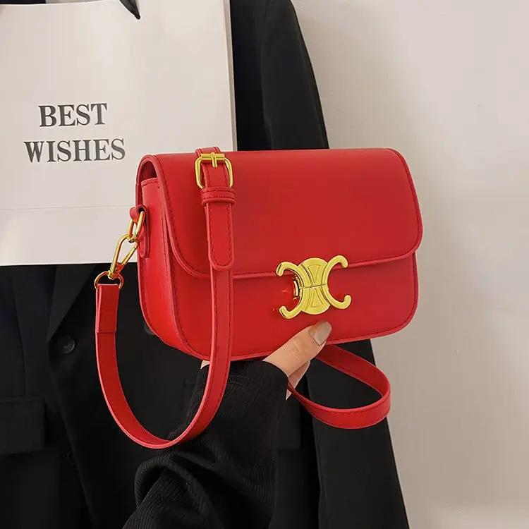 Sac messager classique vintage pour femmes 2026, en cuir suédé souple, idéal pour les occasions de b
