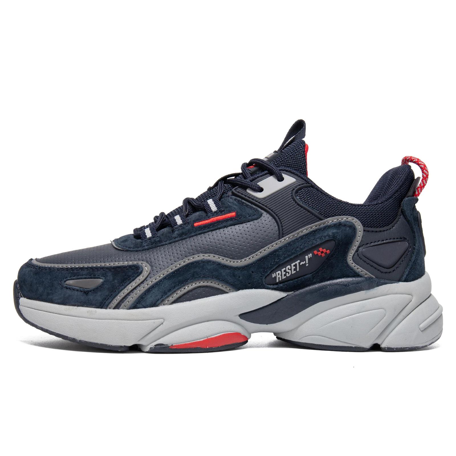 Baasploa chaussures de course légères pour hommes baskets décontractées en cuir de créateur à lacets