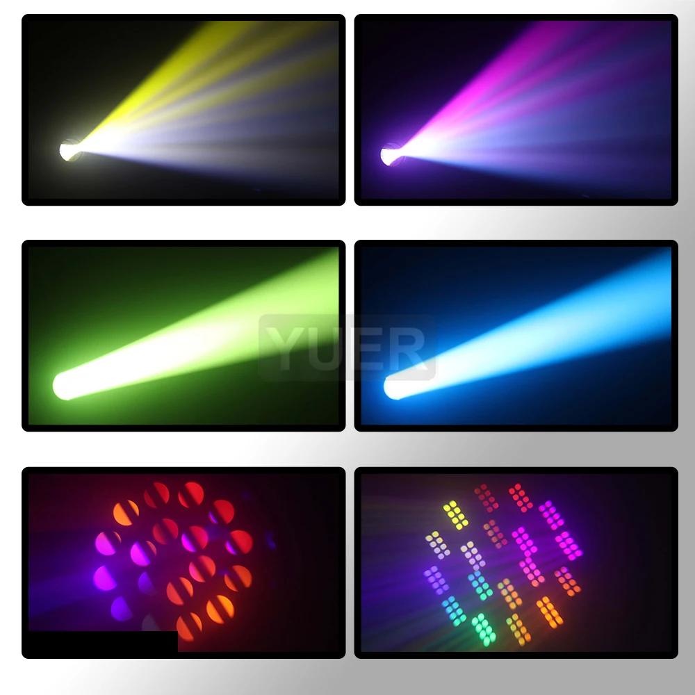 Lumière principale mobile LED 200W faisceau + Spot + 18 prismes rotatifs + arc-en-ciel 12 Gobo 8 eff