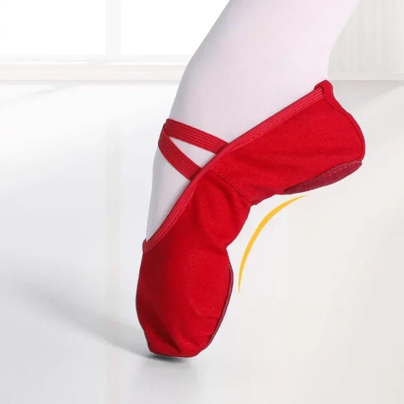 Chaussures de Ballet à bout en tissu pour filles, chaussures de danse classiques modernes pour adult