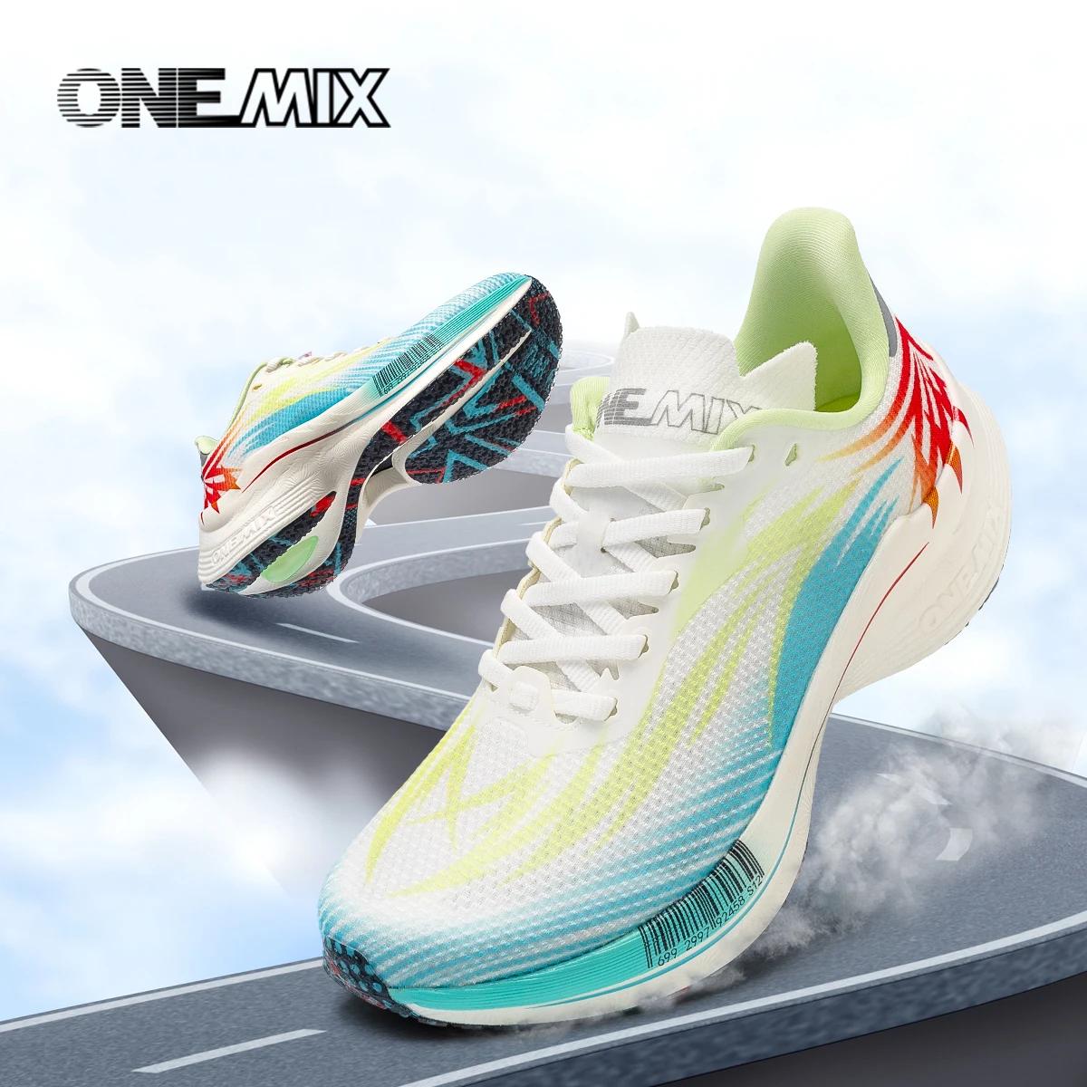ONEMIX 2026 Nouvelles chaussures de course Marathon pour hommes, respirantes, antidérapantes, amorti