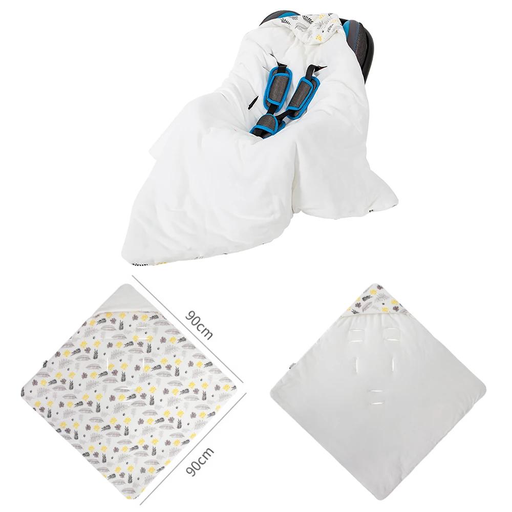 Couverture pour nouveau-né de 0 à 12 mois, siège de voiture pour bébé, emmaillotage en coton doux av