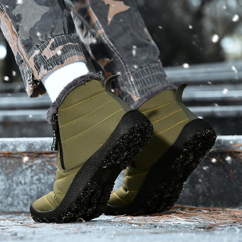 Bottes de neige homme 2023 imperméables antidérapantes - Chaussures hiver ski montagne durable