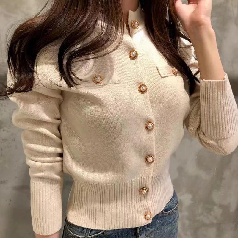 Nouvelle Collection Automne 2026 – Cardigan Chic et Décontracté pour Femme, Manches Longues, Tricoté