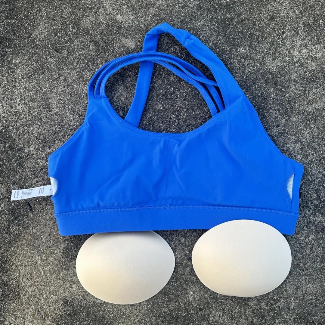Soutien-gorge de Sport pour femmes, couleur unie, haute résistance, bretelles croisées, sous-vêtemen