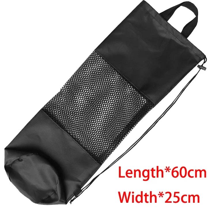 Sac à cordon en maille noire avec palmes longues pour sac à dos de plongée 72*28 cm