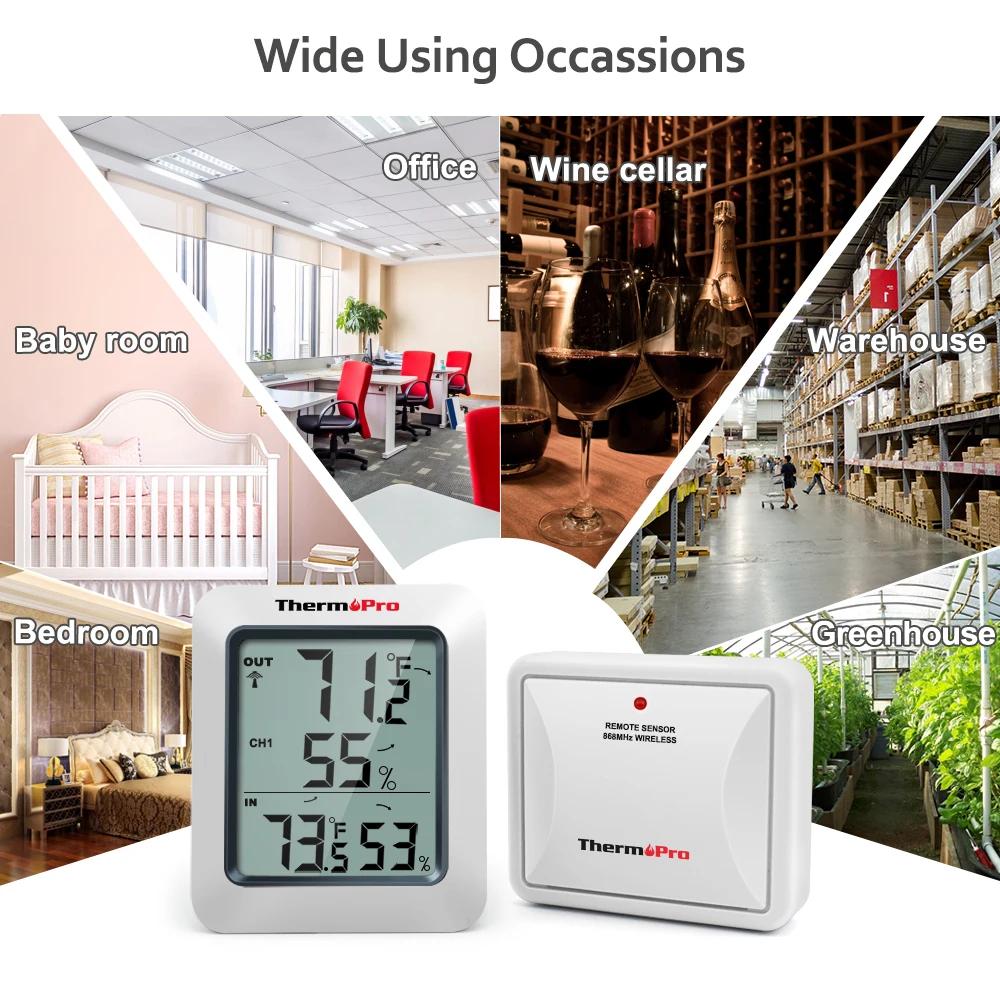 ThermoPro TP60C 60M sans fil numérique intérieur extérieur thermomètre hygromètre Station météo pour