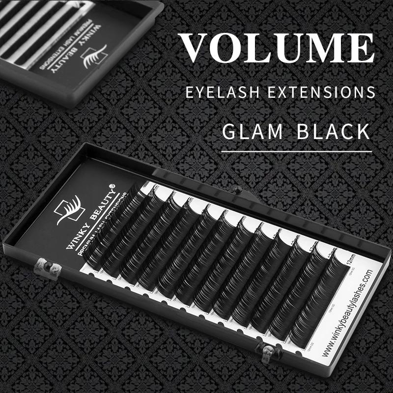 Winky Beauty Extension de cils individuelle B/C/CC/D/DD Faux vison Cilias Extension de cils doux 3D