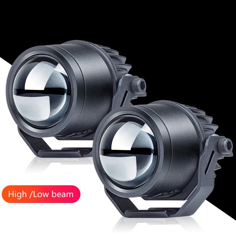 Projecteur led pour moto, véhicule électrique, lentille de pavage, faisceau haut et bas, lampe front