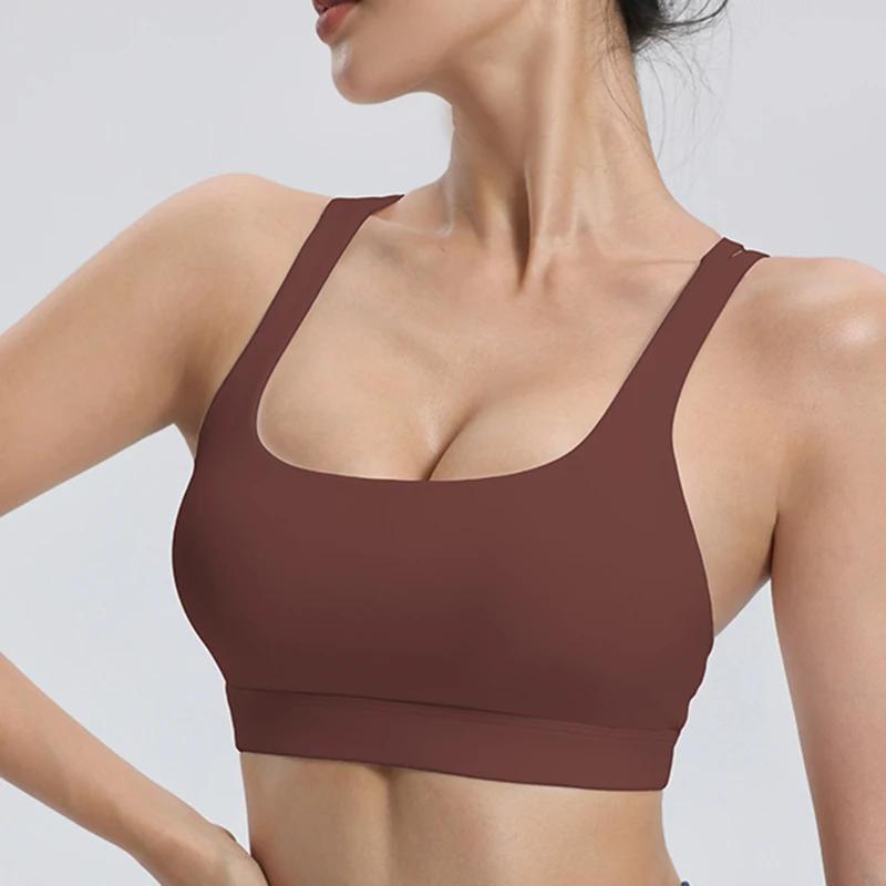 Soutien-gorge de sport pour femmes, séchage rapide, sans anneaux en acier, soutien-gorge de Yoga, ra