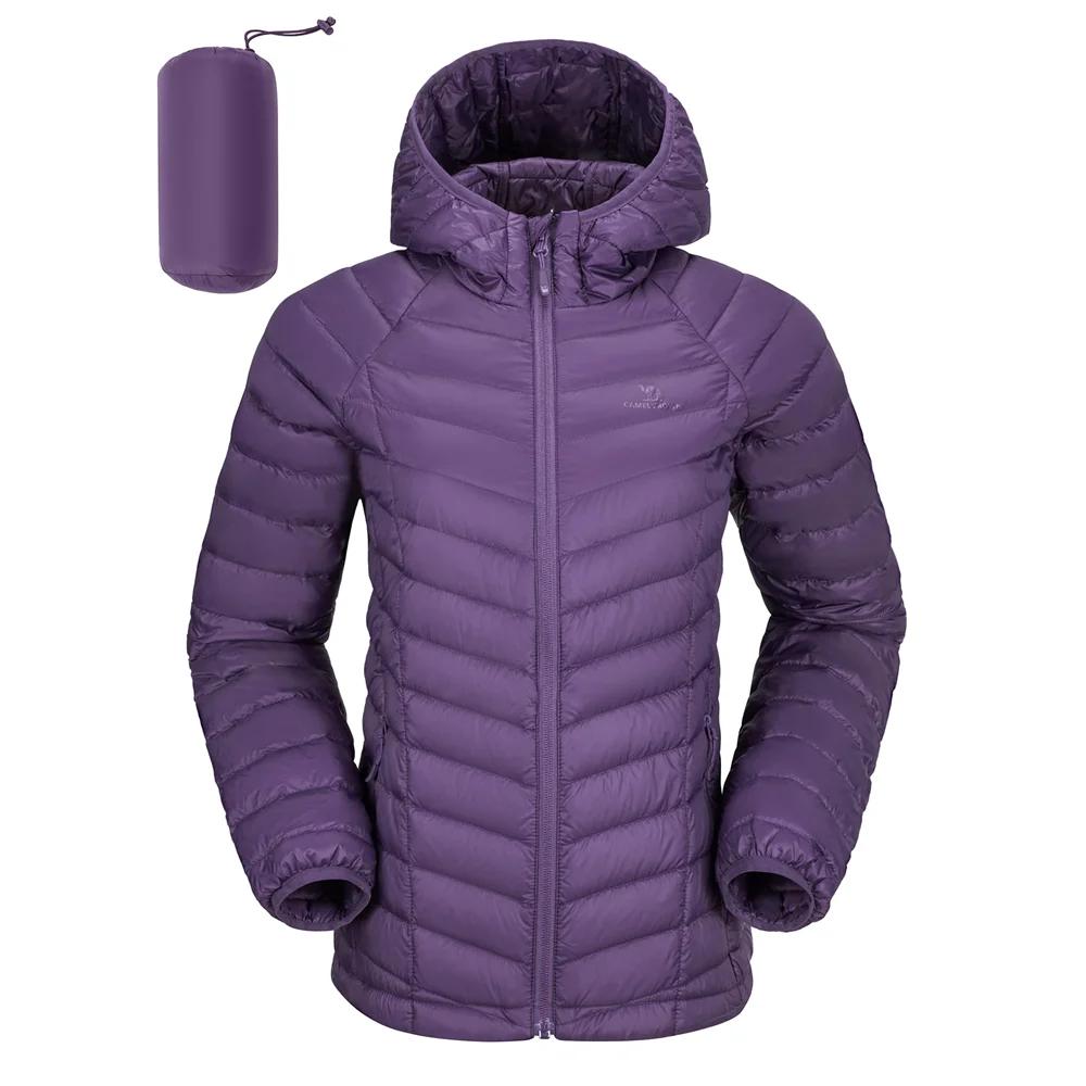 Doudoune capuche GOLDEN CAMEL femme légère chaude coupe-vent - Veste hiver courte combinable décontractée