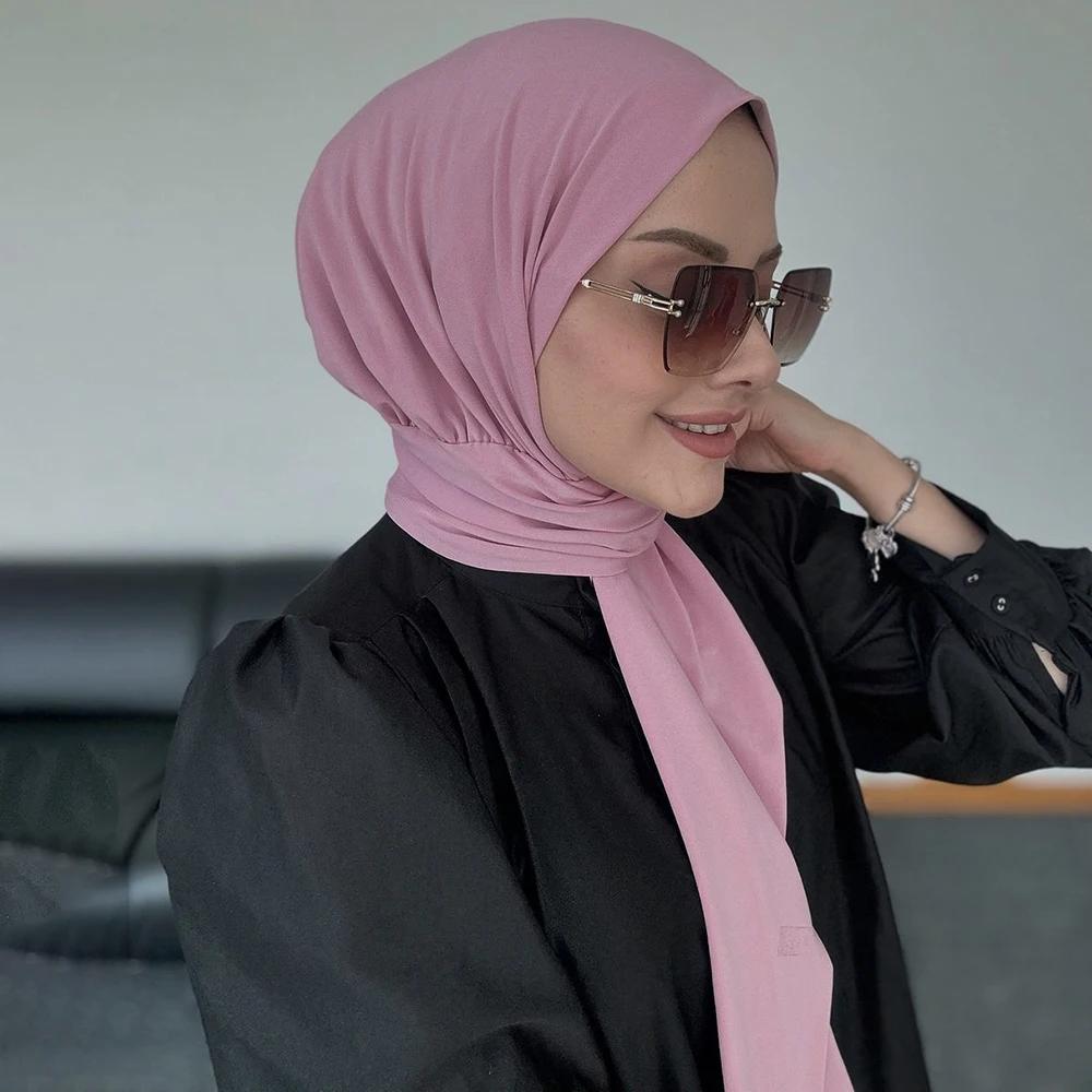Prêt à porter fermeture Hijab instantané pour les femmes musulmanes couverture complète bandeau écha