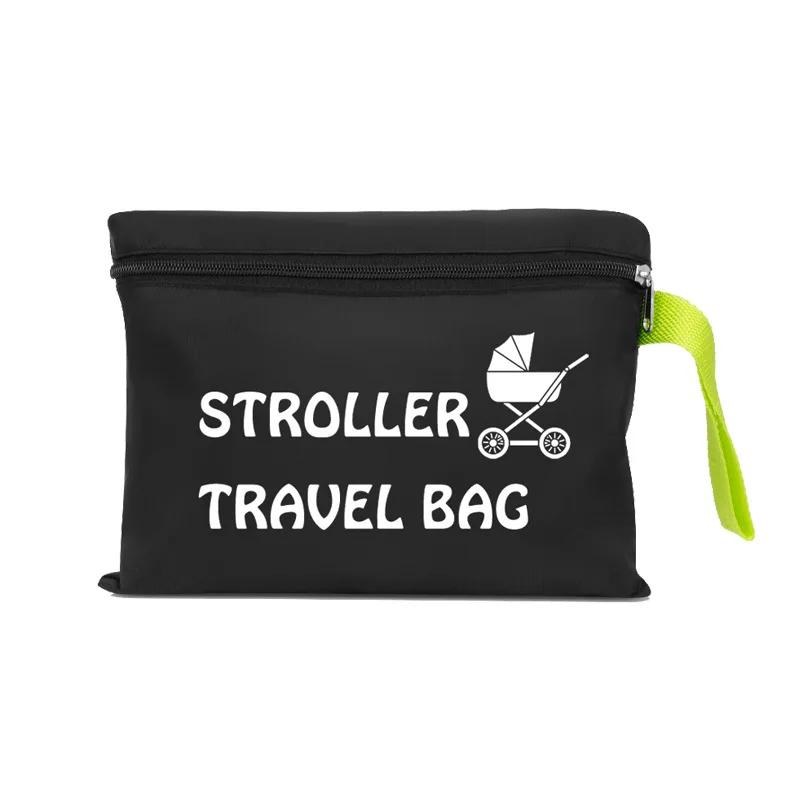 Sac de voyage pour poussette de bébé, avec ceinture d'épaule, sac à poussière universel, organisateu