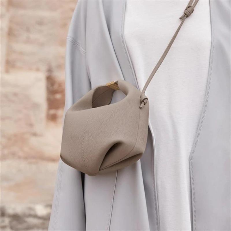 Sac à bandoulière en cuir véritable pour femme, nouveau design tendance, petit format